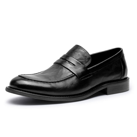 Desai Men spring and summer leather loafers one step on shoes Casual dress shoes top cowhide leather shoes DS1309