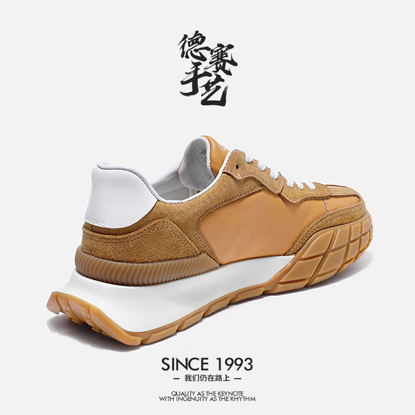 DS3317 DESAI Casual Leather Shoes Genuine Leather Sneakers Summer and autumn Breathable