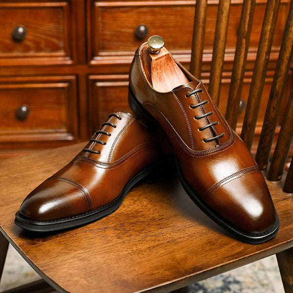 Desai New classic men's shoes lace-up gentleman leather shoes custom wedding shoes shoes elegant men's shoes Oxford Black Brown DS92391