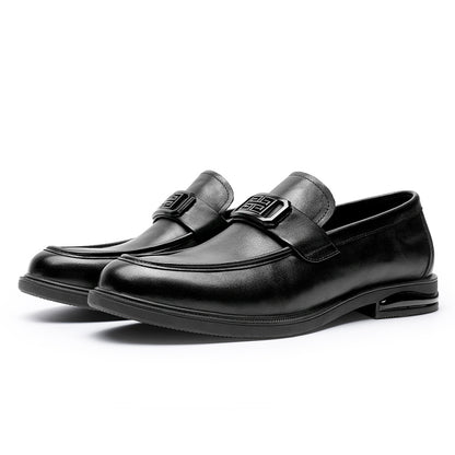 Desai Men spring and summer leather loafers one step on shoes Casual dress shoes DS1305