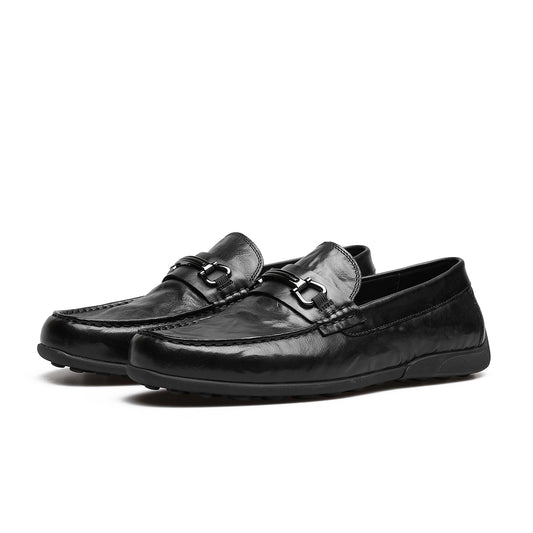 DESAI slip-ons leather Whole loafers cowhide cow gentleman casual fashion for men DS1507