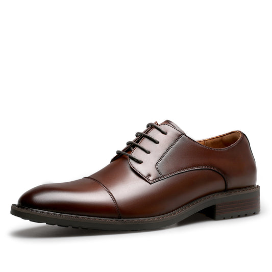 DESAI Men's classic Derby Shoes Formal Business lace-up shoes Simple exquisite leather shoes OS6032