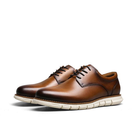Desai casual leather mans shoes Men's Genuine Leather Casual Shoes - Minimalist Design, Versatile Everyday Style fashion comfortable lace shoe OS6501