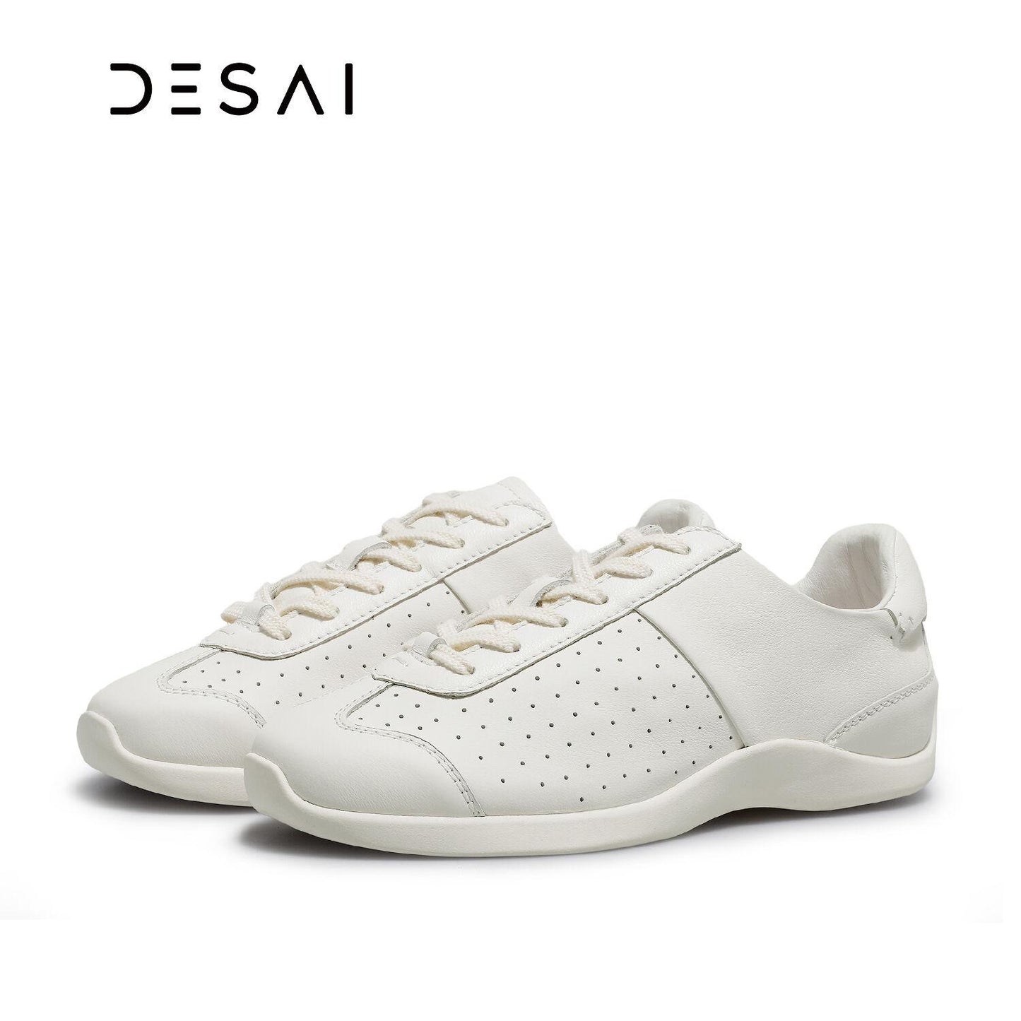 DESAI genuine leather breathable versatile vintage board shoes casual shoes for women DS76017