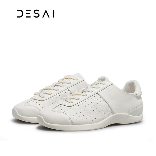 DESAI genuine leather breathable versatile vintage board shoes casual shoes for women DS76017