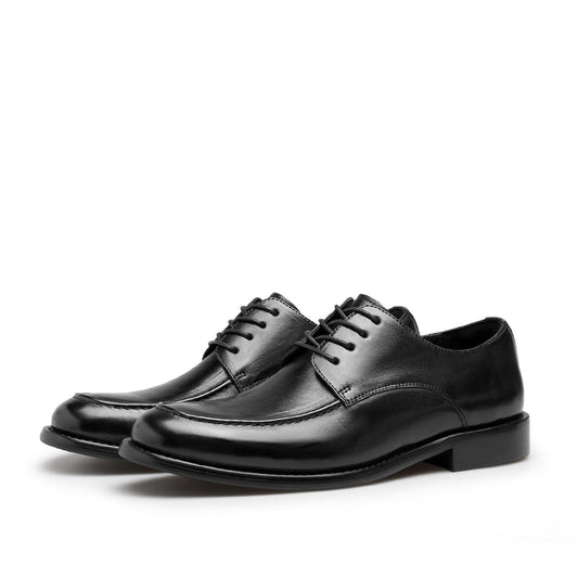 DESAI horsehide Derby Full Grain Leather Round head lace-up men's leather shoes  DS6036