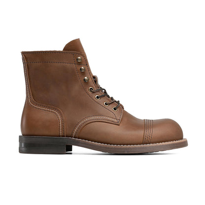 DESAI classic Leather Ankle Boots Men's Soft Dress Boot Motorbike Hiking Walking Footwear DS6522H