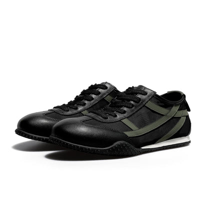 DESAI Lace Up Casual Sneakers Thin Sole Versatile Design Subtle Height Man's shoes DS30211B