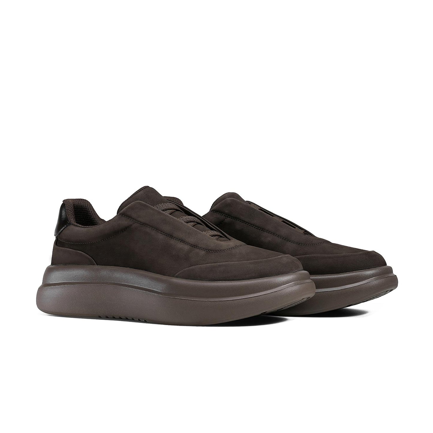 DESAI Ultra Comfort Simple Design Slip On Elastic Lace Shoes Breathable Versatile DS35119