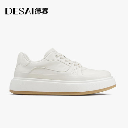 Desai Shock Absorbing Sole and Textured Design Men's Top Grain Leather  Versatile for Any Occasion casual fashion comfortable DS3596