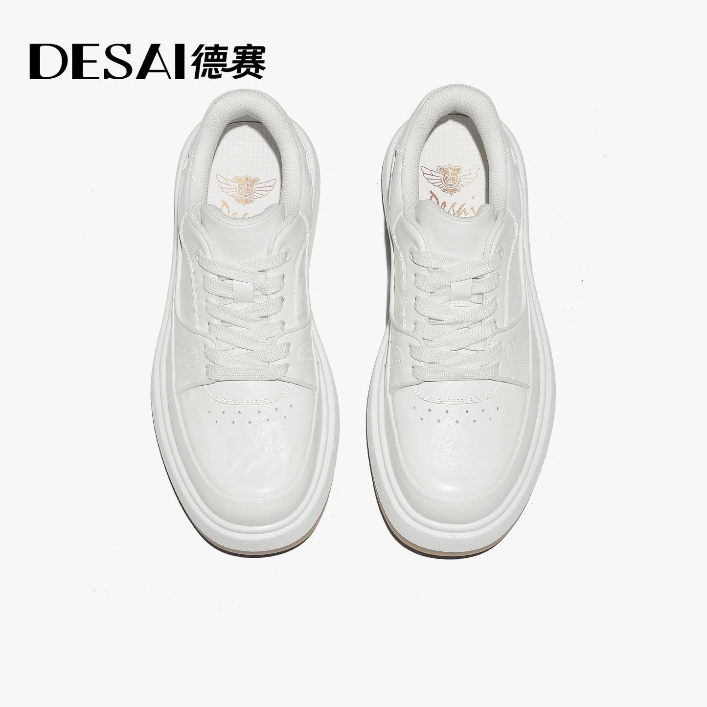 Desai Shock Absorbing Sole and Textured Design Men's Top Grain Leather  Versatile for Any Occasion casual fashion comfortable DS3596
