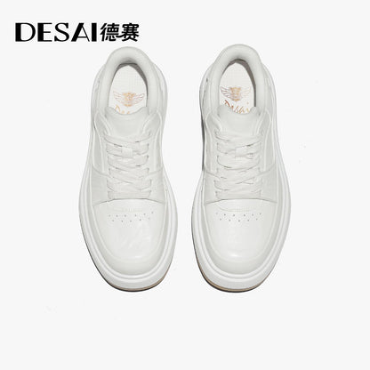 Desai Shock Absorbing Sole and Textured Design Men's Top Grain Leather  Versatile for Any Occasion casual fashion comfortable DS3596