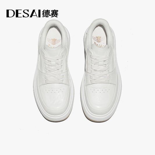 Desai Shock Absorbing Sole and Textured Design Men's Top Grain Leather  Versatile for Any Occasion casual fashion comfortable DS3596