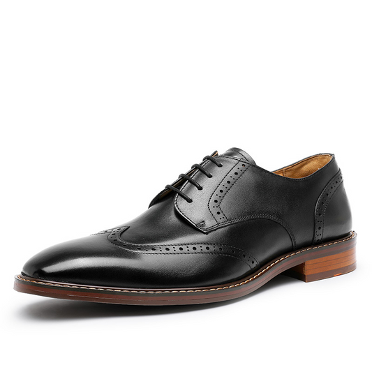 Desai Business Work Brand Shoes Men Formal Soft Genuine Leather Official Black Shoes Derby New Fashion OS6603