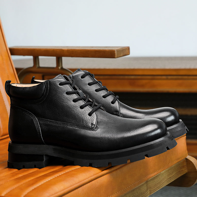 Desai Men's Fashion Leather Boots Beautiful Elastic Good Shoes DS3111H