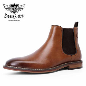 867805H Desai Brand Chelsea Boots Genuine Calf Leather Bottom Outsole Calf Leather Upper Leather Inner Handmade Boot Shoes