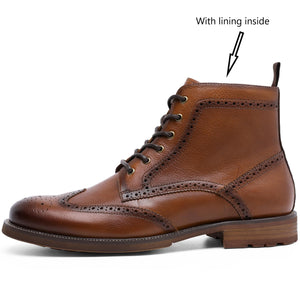 DS816301HL DESAI Spring NEW Men Boots Big Vintage Brogue College Style Men Shoes Casual Fashion Lace-up Boots