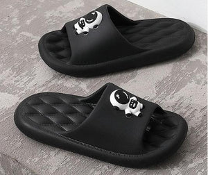 TT-HX2 Slippers for Women and Men, Rosyclo Massage Shower Bathroom Non-Slip Quick Drying Open Toe Super Soft Comfy Thick Sole Home House Cloud Cushion Slide Sandals for Indoor & Outdoor Platform Shoes