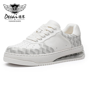 DS33101 DESAI Shoes For Men Real Cowhide Sneaker With Coolmax  Air cushion bottom Casual shoes Men Sneakers Leisure shoes Round Toe Trainers