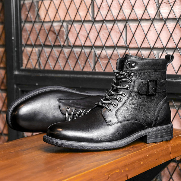 DS313H Desai Men Boots Real leather Shoes Non-Slip Heels Genuine Leather  elastic  For Business Wedding Fashion Outdoor