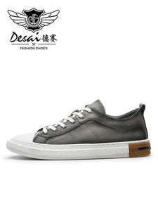 DS06659 Desai Genuine Leather Casual Shoes For unisex Laces Up Breathable