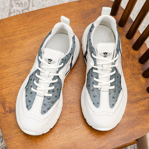 DS3313 DESAI Men shoes Real Leather Sneakers Laces Up Breathable Casual shoeslow heel Summer and Four season use 2023
