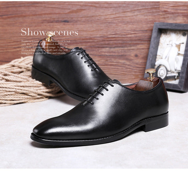 DS662 DESAI Men's Business Dress Casual Shoes Soft Genuine Leather Fashion Mens Comfortable Oxford