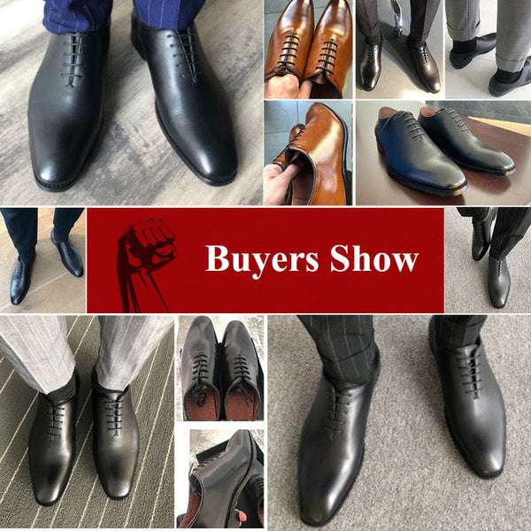 DS662 DESAI Men's Business Dress Casual Shoes Soft Genuine Leather Fashion Mens Comfortable Oxford